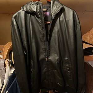 Brand New Purple Label Leather Jacket